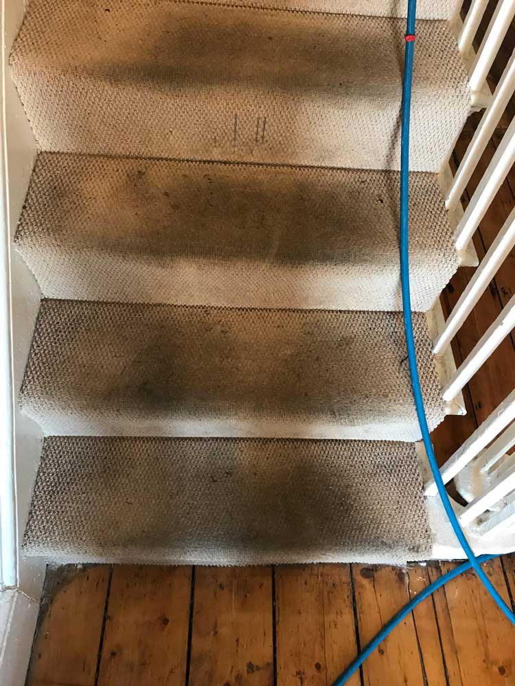 Stairs Grime before